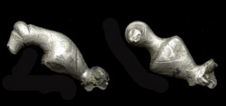Enigmatic Danubian Celt Large Silver Duck, ca. 1st Cent AD, RARE!